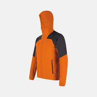 Bunda Montura Rise Hooded Jacket - Orange/Charcoal grey