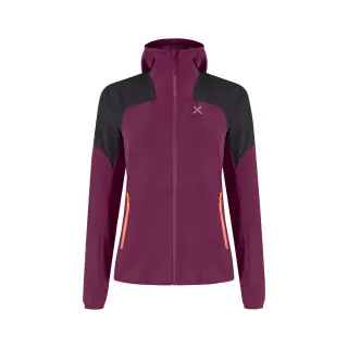 Bunda Montura Rise Hooded Jacket Woman - Wine Red/Melon