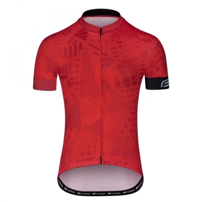 Cyklistický dres Force Shard - Red