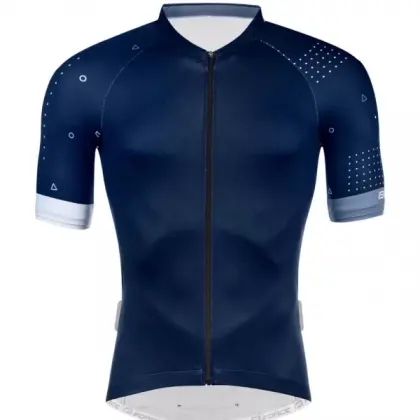 Cyklistický dres Force Game - Navy blue