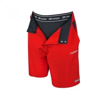 Nohavice Force Blade MTB s vložkou - Red