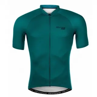 Cyklistický dres Force Pure - Petrol blue