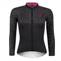 Cyklistický dres Force Points dlhý rukáv Woman