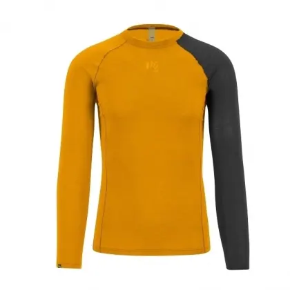 Tričko Karpos Dinamico Merino 130 LS - Golden/Black