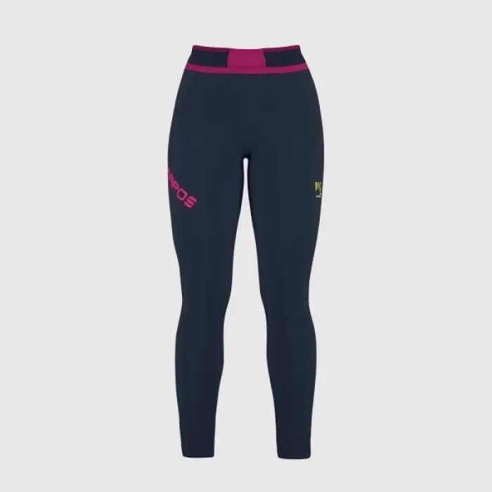 Nohavice Karpos Lavaredo Plus Winter tights Woman - Vulcan/pink
